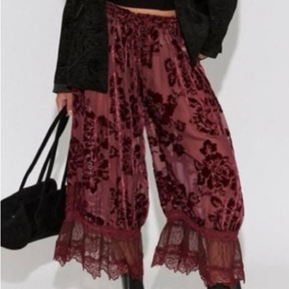 Free People Pants - Free People Forever Young Burnout Pants
